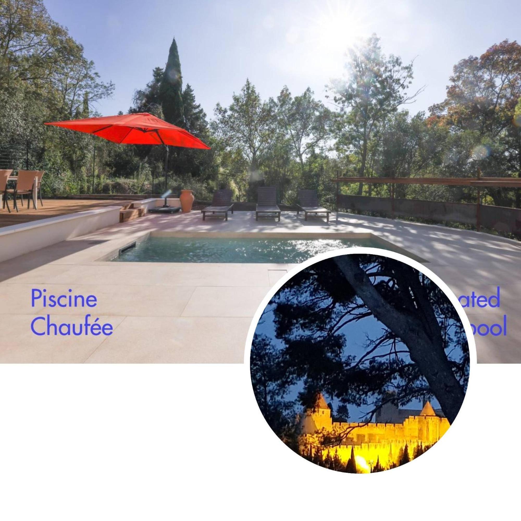 Villa St Francois Piscine Privee Chauffee ,Clim ,Parking Gratuit Carcassonne Exteriér fotografie